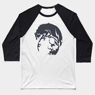 Ashen Wolves Logo Baseball T-Shirt